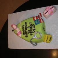 Perfect Pear This was a husband and wife bday that he was a cop and in airforce and she did designer shoes and purses. The person wanted a pear with the...