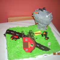 Tornado Bday Cake Tornado birthday cake