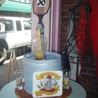 Brewfest Display Window display to celebrate the annual brewfest on Main Street. Keg is made up of styrofoam dummies since it was in the window for a month...