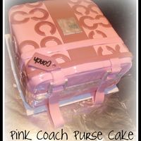 Pink Coach Purse Cake 