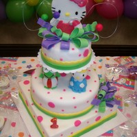 Hello Kitty Cake this was a cake specially made for my little girl Valerie on her first birthday!!