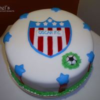 Junior Cake this cake was made for a junior fan this team is from Barranquilla Colombia. was a 2 pound vanilla cake with vanilla butter icing