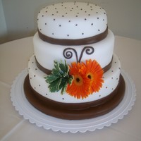 Wedding Cake chocolate and vanilla fondant and cakes