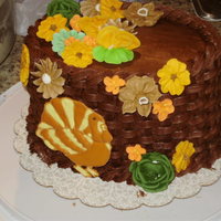 Thanksgiving Cake Final cake for Wilton course 2.