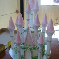 Jamie's 4Th Birthday My first attempt with Wilton's Romantic Castle cake kit.