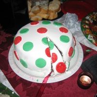 Grinch-Y Cake Not the intended result but it went over pretty well.