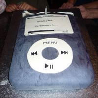 Ipod Cake A cake even a teenager will like...personalized with cake writers, the fondant didn't colour black very well - next time I will use...