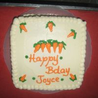 Cream Cheese Frosting Carrot cake with cream cheese frosting. First attempt.