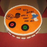 80's Trivia Cake I made this cake for my sister's 80's themed party.
