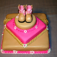 Nana's Little Cowgirl grand-daugther's 1st birthday... My little cowgirl. thanks to ton247 for the beautiful inspiration with her babyshower cake