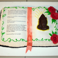 Bible Birthday Cake made this for my mother's 65th birthday (dec. 22) and she is such a blessing