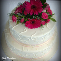 Ivory Scroll Wedding Cake This is my second wedding cake. Made for a gorgeous couple who were married on the stunning Noosa River here in Queensland, Australia....