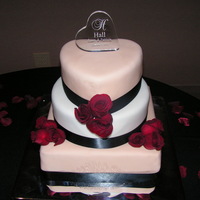 Mixed Sheped Weddin G Cake 