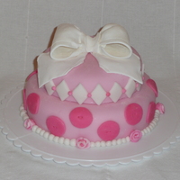 Pinkalicious!!!! Covered with homemade fondant, with fondant decorations and gumpaste bow! TFL!