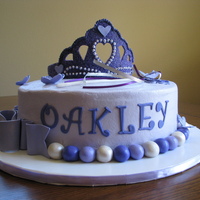 Purplicious Birthday Cake Chocolate cake with buttercream icing, fondant and gumpaste accessories