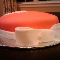 First Cake From Wilton Class 3 The hot pink looks like orange