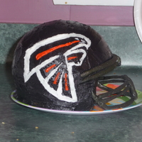 Atlanta Falcons Helmet My first helmet cake!!! Buttercream and gumpaste