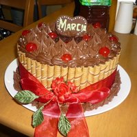 Choc`late Cake my friend marcia`s b-day cake!oishiii sooo!