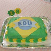 Brazil Cake a birthday cake for my husband.