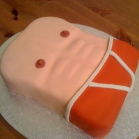 Male Torso My first attempt at carving a cake. Made this for a hen party. it went down really well!