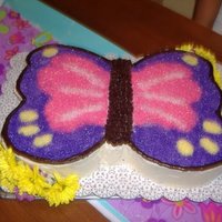 Butterfly BC with sanding sugar. All color is sanding sugar. Done freehand which is why not so symmetrical. TFL!