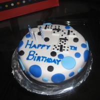 Domino Birthday Cake This was my 2nd crack at a fondant cake. It was my father-in-law's 54th birthday and he loves dominoes. TFL!