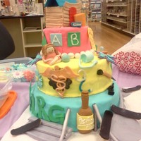 Family Vazquez I decided to do a cake of my Fam....top tier is my daughter, middle tier is mine, and the bottom tier is my husbands. its what we like to...