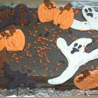 Haloween Baby! royal icing ghost, bats, pumpkins