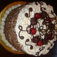 Laura's Banana Split Cake Four layer white cake with banana cream cool-whip icing. Pineapples and banana slices mixed in with the banana cream cool-whip between each...