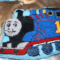 Thomas The Tank Engine I did this cake for my oldest son's third birthday!