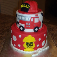 Noah's Baby Shower Cake Made for a baby shower to match the nursery theme.