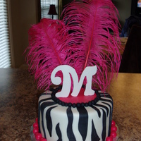 Another Zebra Cake Made for a 16th birthday.