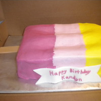 Popsicle Cake This may be my very favorite cake that I have done. It did not take that much time, but turned out super cute.