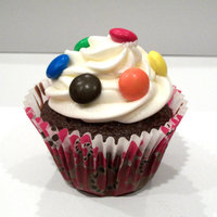 Chocolate And M&m's chocolate cake with cc frosting and m&m toppers