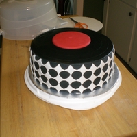 50's Dinner Theme Cake 