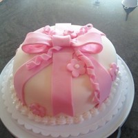 Wilton Cake Class This cake was the fondant cake in the wilton cake classes.