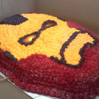 Iron Man This is an Iron Man cake that I made. It was really cool to make because I put two led lights in it and wired them together then put a...