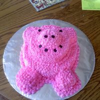 Pig Cake This is a cake that I made for a birthday party. It is a pig. It was very fun to make.
