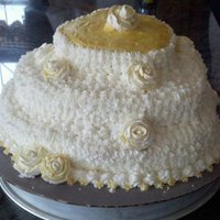 50 Anniversary Cake Hey all, this is a 50th Anniversary Cake I made for my grandparents. It is a three tier hart cake, covered in roses and gold petal dust. I...