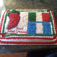 Mexico/guatemala Independence Day Cake VIVA MEXICO! Hi this is a cake I made for my Spanish 1 class. We are celebrating the Mexico/Guatemala Independence Day. It was sooooo much...