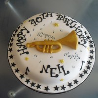 Trumpet Cake A cake for a trumpet player