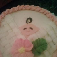 Pre Baby Shower Cake just so she could sample the cake and i could practice before class :)