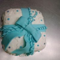 Fondant Class First Attempt wilton fondant class, this is the first cake I have ever covered in fandant. I know now I dont like the taste fondant undecided if i like...