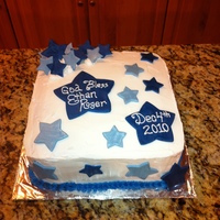 Baptism Cake This was for my son's baptism. Almond buttercream frosting with fondant accents. LOVE the metallic shimmer dust out there! My first...