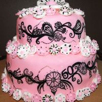 Sassy At 50 Hello! This cake was made for a 50th birthday. It was painted freehand. It was made of cake, icing and fondant. Enjoy!