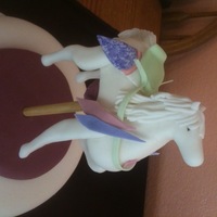 Gumpaste Carousel Horse This is a horse we made from gumpaste that topped a Carousel cake.