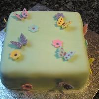 Butterfly Garden Made with vanilla sponge & cinnamon buttercream