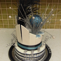 Cirque Du Soilel"alegria" Cake All the elements on the cake are taken from the costumes of the characters in "Alegria". It was all VEGAN too! :)