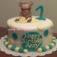 1St Bday Mod Monkey Cake 