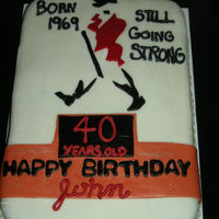 Johnnie Walker 40Th Birthday Cake Chocolate cake, vanilla buttercream, covered and decorated with MMF. TFL!!! :)